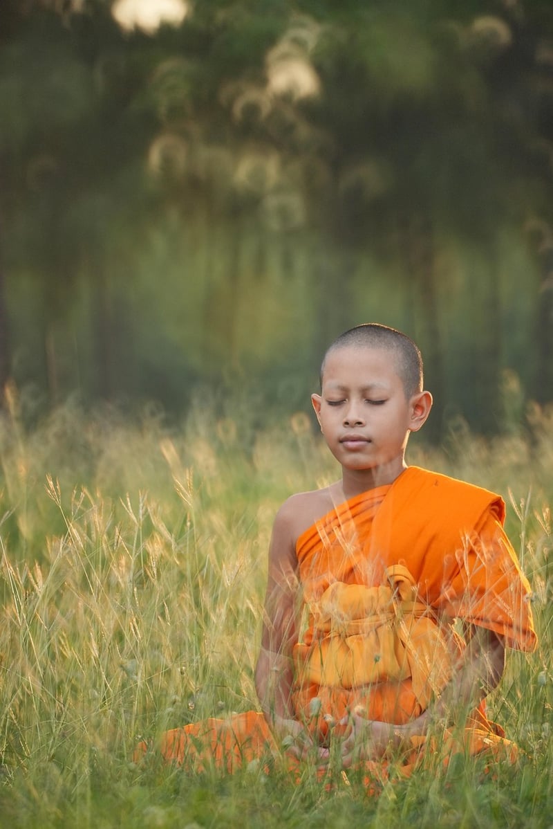 Meditation silhouette